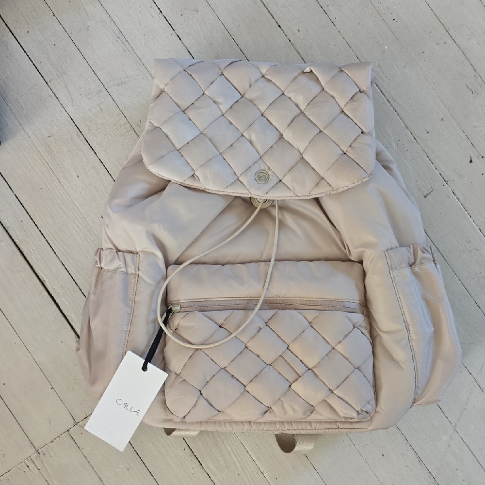 CALIA by Carrie Underwood Quilted Beige Backpack